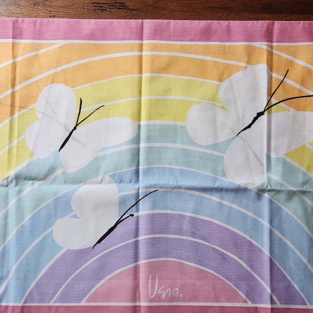 Vera Neumann x Burlington Rainbow Butterfly 4pc Full Sheet Set NWOT
